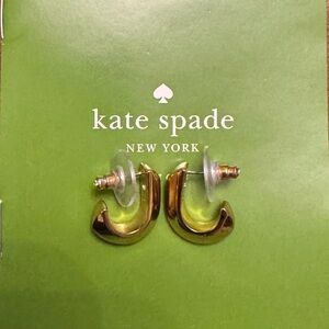 Kate Spade gold hoop earrings